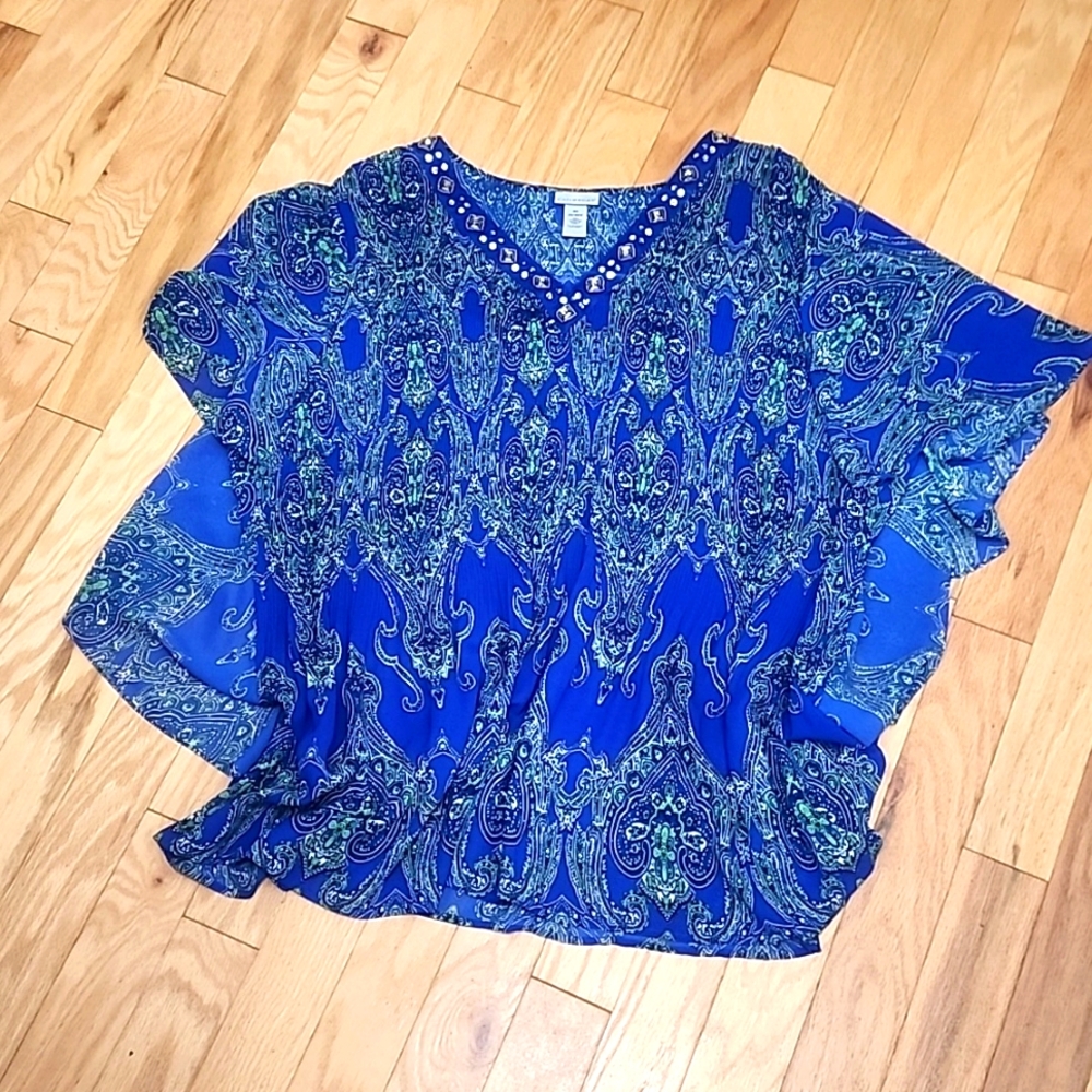 Size 5X Catherine's Bluish/Greenish Dress